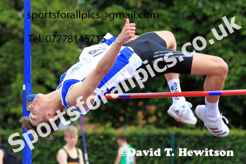 Mens High Jump, 2022 Northern Inter Counties U17s and U15s Track and Field, York, Thursday, June 2nd. Photo: David T. Hewitson/Sports for All Pics